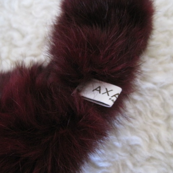 Axara Ladder Style Rabbit Fur Scarf - Picture 4 of 5